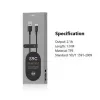 Kabel USB-A – USB-C Orsen S9C 1 m, 2,1 A, czarny