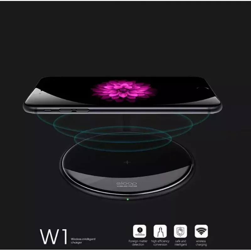 Ładowarka bezprzewodowa Eloop W1 10W szybkie ładowanie dla smartfonów i akcesoriów kompatybilnych z Qi