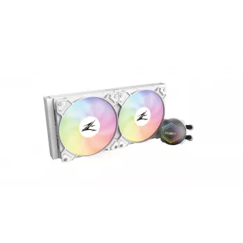 Zalman ALPHA28 biały Chłodzenie cieczą CPU 280mm Chłodnica 2 x 140 mm Wentylator ARGB Pompa Podwójny procesor Zestaw chłodzenia cieczą 14 cm
