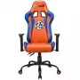 Fotel gamingowy PC Subsonic DBZ Tapicerowane siedzisko Szary Pomarańczowy 125 kg