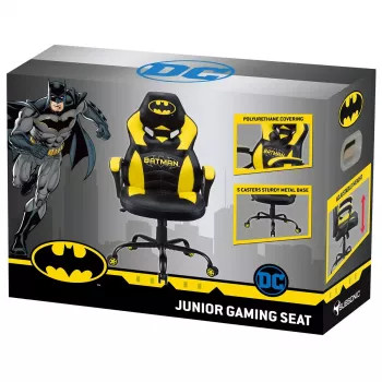 Fotel gamingowy PC Subsonic Batman Junior Tapicerowane wyściełane siedzisko Czarny Żółty