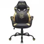 Fotel gamingowy PC Subsonic Junior Hogwarts Tapicerowane siedzisko z wyściółką Czarny Żółty