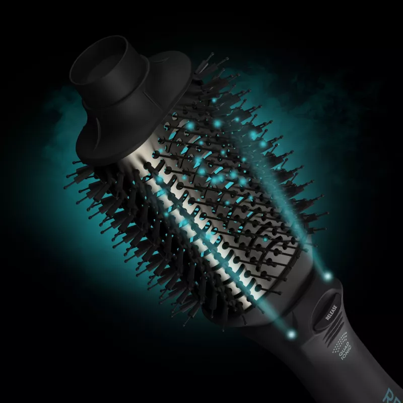 Revamp Progloss Volume & Style Hot Brush Style Hot Air Brush Ciepła Czarna 1000 W 3 m