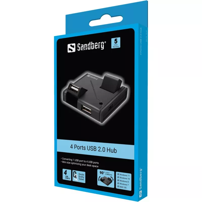 Hub USB Sandberg 4 Porty