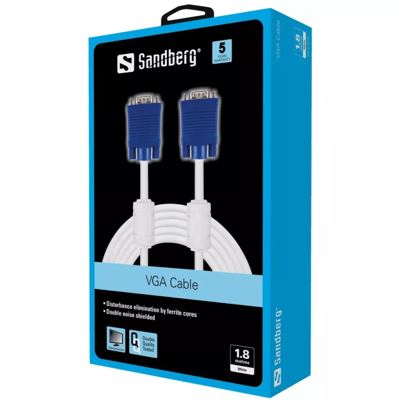 Kabel do monitora Sandberg VGA LUX 1,8 m
