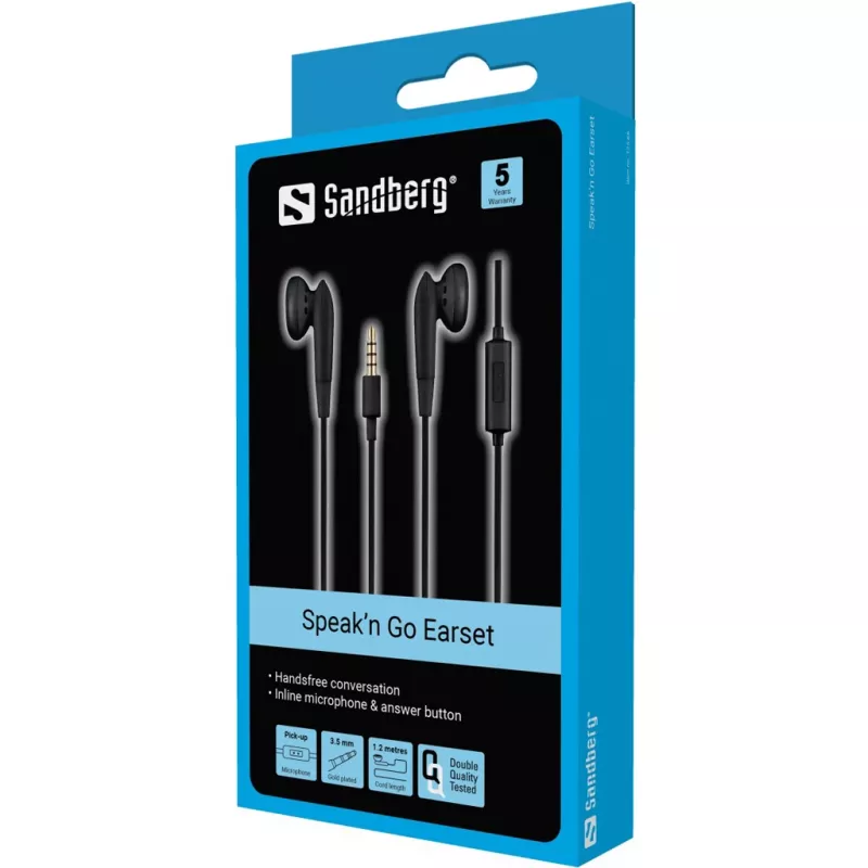 Earset Sandberg Speak’n Go 125-66 Czarny