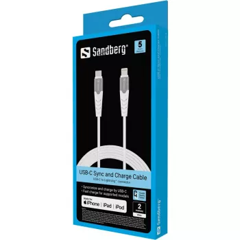 Sandberg USB-C PD to Lightning MFI 2M PRO kabel 2m Lightning USB C