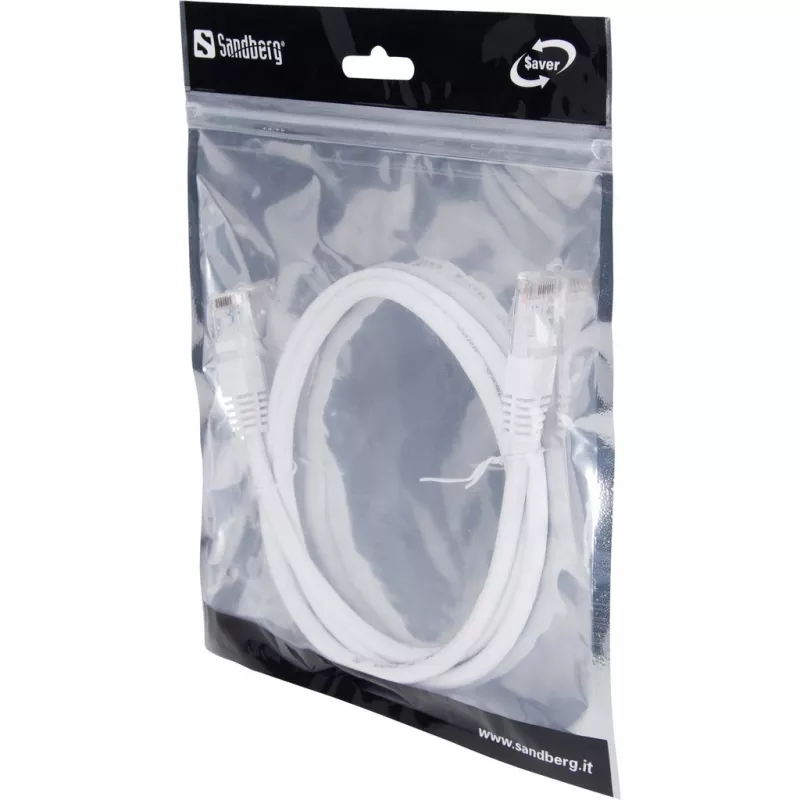 Kabel sieciowy Sandberg UTP Cat6 1m RJ-45 U/UTP Szary