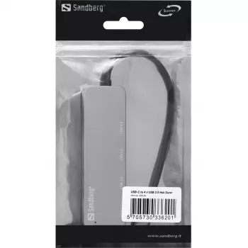 USB Hub Sandberg USB-C do 4 x USB 3.0 Hub SAVER