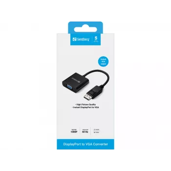 Adapter DisplayPort do VGA Sandberg