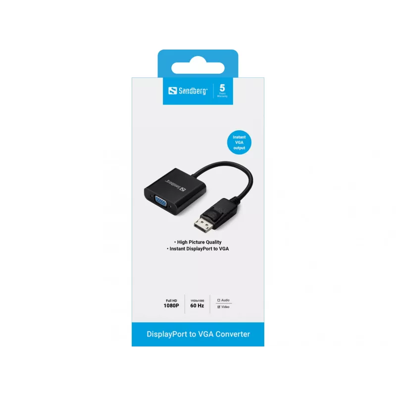 Adapter DisplayPort do VGA Sandberg