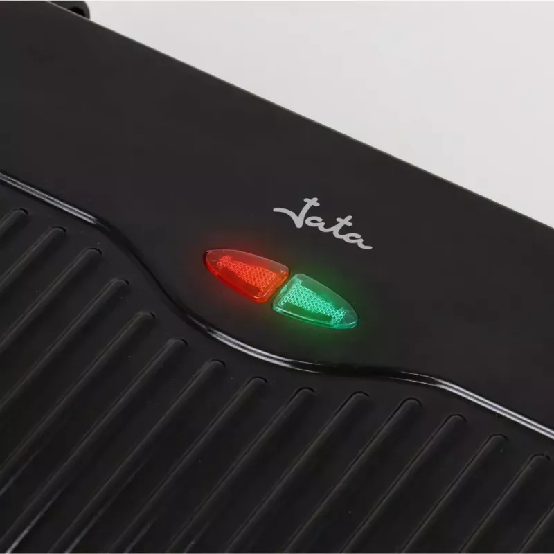 Grill kontaktowy JATA JEGR1107 1000W czarny stal nierdzewna sterowanie obrotowe