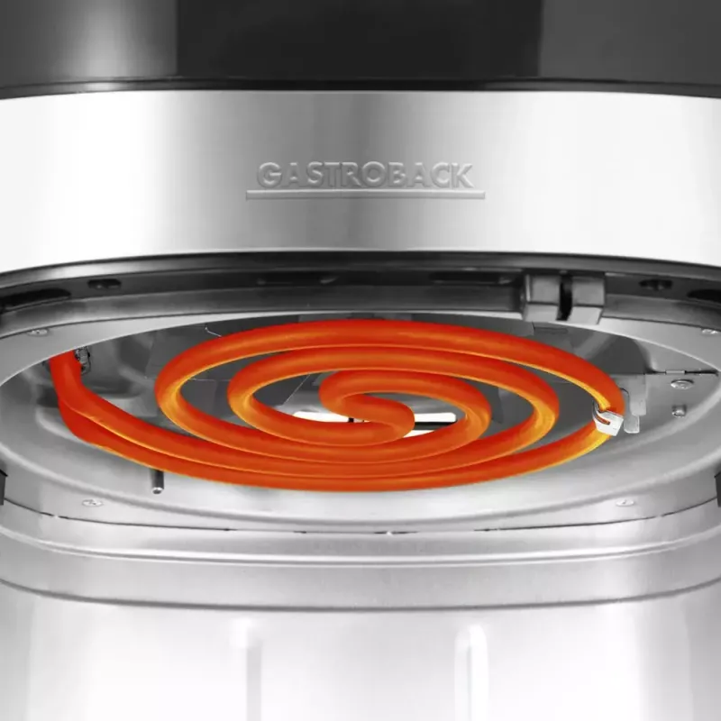 Gorąca frytkownica powietrzna Gastroback Design Air Pro 3.7 L 1300 W Czarna Stal nierdzewna