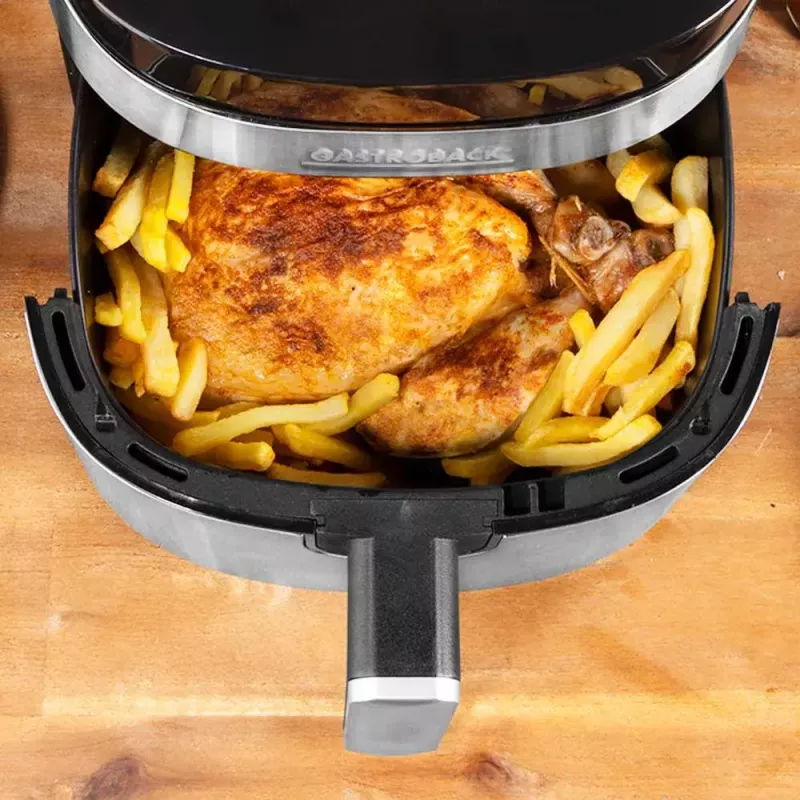 Frytkownica beztłuszczowa Gastroback Design Air Pro XXL 6,5 L 1600 W czarna stal nierdzewna
