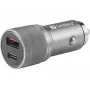Sandberg Car Charger 1xQC3.0+1xUSB-C 48W, Auto, Cigar lighter, 12 V, Metallic