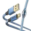 Kabel USB Hama Reflective USB 2.0 1,5 m USB A Micro-USB B Niebieski