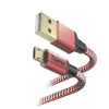 Hama Reflective kabel USB USB 2.0 1,5 m USB A Micro-USB B Czerwony
