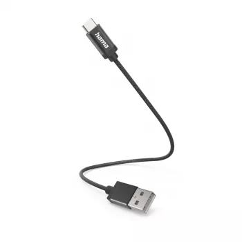 Hama 00201600 kabel USB USB 2.0 0,2 m USB A USB C czarny
