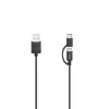 Hama 00200616 Kabel USB USB 2.0 0,75 m USB A USB C/Micro-USB A Czarny
