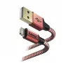 Kabel Hama Reflective 1.5 m czerwony