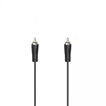 Kabel audio Hama 00205099 3 m RCA czarny męski na męski z ekranowaniem magnetycznym