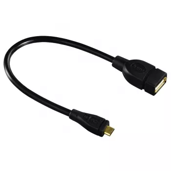 Hama 173892 kabel USB USB 2.0 0,15 m Micro-USB B USB A Czarny