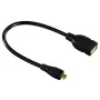 Hama 173892 kabel USB USB 2.0 0,15 m Micro-USB B USB A Czarny