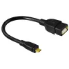 Hama 173892 kabel USB USB 2.0 0,15 m Micro-USB B USB A Czarny