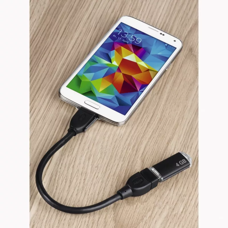 Hama 173892 kabel USB USB 2.0 0,15 m Micro-USB B USB A Czarny