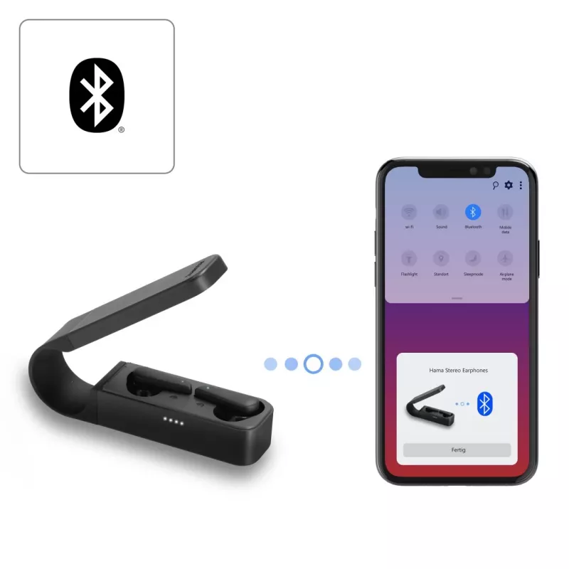 Hama Spirit Pocket Headset True Wireless Stereo (TWS) In-ear Calls/Music Bluetooth Czarny