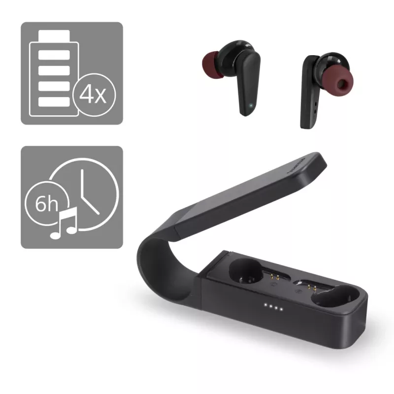Hama Spirit Pocket Headset True Wireless Stereo (TWS) In-ear Calls/Music Bluetooth Czarny