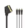 Kabel SCART Hama 00205156 1,5 m 3 x RCA Czarny
