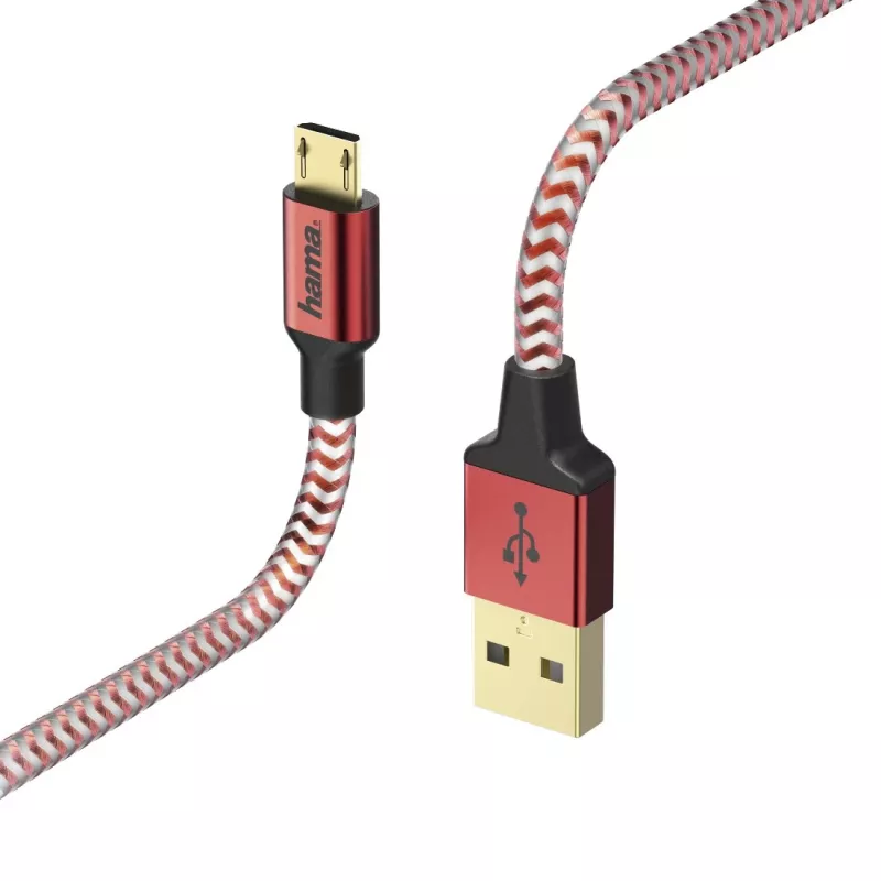 Hama 00178288 Kabel USB USB 2.0 1,5 m USB A Micro-USB B Czerwony