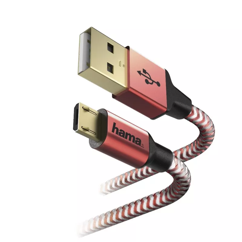 Hama 00178288 Kabel USB USB 2.0 1,5 m USB A Micro-USB B Czerwony