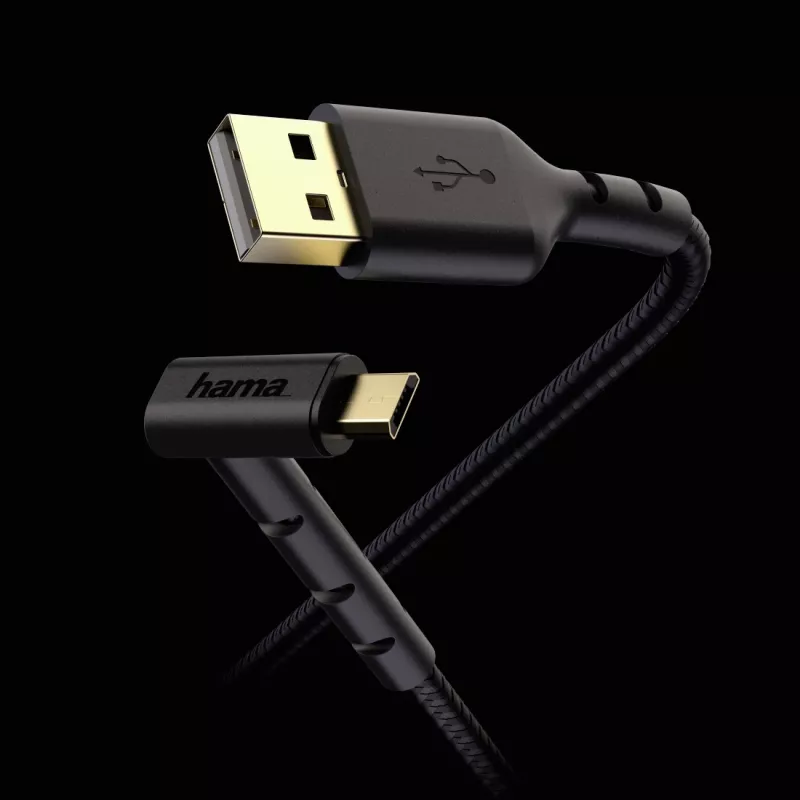 Kabel USB Hama Stand USB 2.0 1,5 m USB A Micro-USB B Czarny