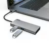 Hama 00200110 stacja dokująca/replikator portów do laptopa USB 3.2 Gen 1 (3.1 Gen 1) Type-C Szary
