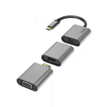 Hama 00200306 Adapter graficzny USB 4096 x 2160 pikseli Szary