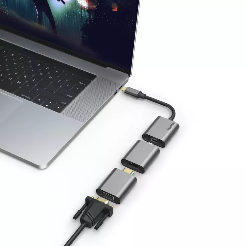 Hama 00200306 Adapter graficzny USB 4096 x 2160 pikseli Szary