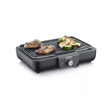 Elektryczny grill stołowy Severin PG 8556 2300 W Czarny Stal nierdzewna
