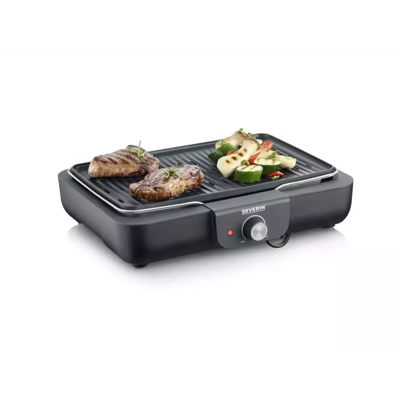 Elektryczny grill stołowy Severin PG 8556 2300 W Czarny Stal nierdzewna