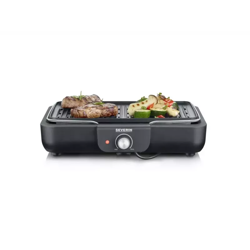 Elektryczny grill stołowy Severin PG 8556 2300 W Czarny Stal nierdzewna