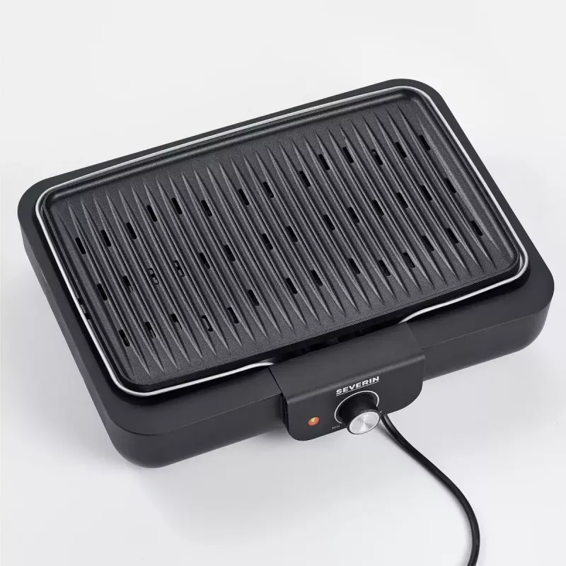 Elektryczny grill stołowy Severin PG 8556 2300 W Czarny Stal nierdzewna