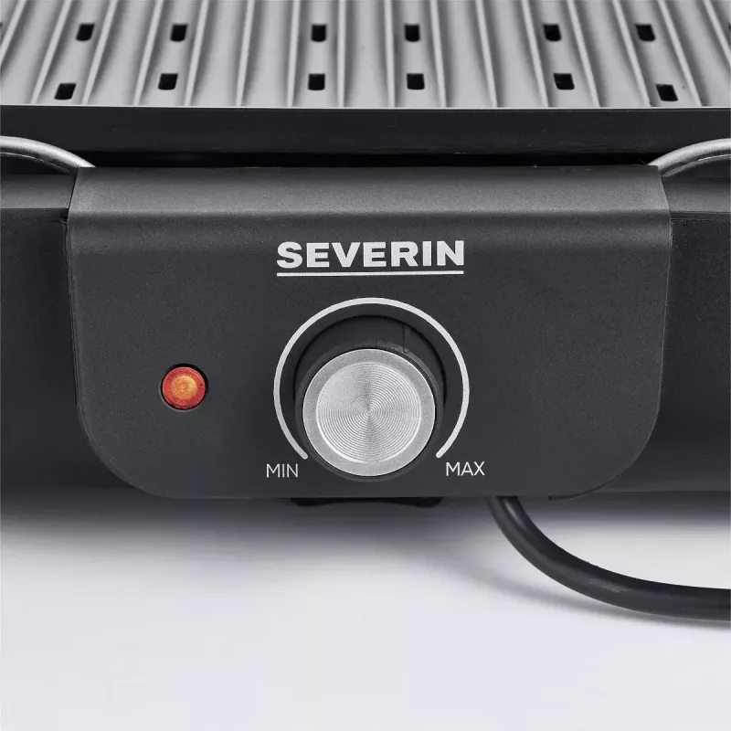 Elektryczny grill stołowy Severin PG 8556 2300 W Czarny Stal nierdzewna