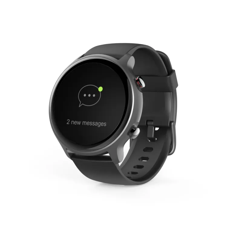 Hama Fit Watch 6910 3.25 cm (1.28 cala) LCD 46 mm Cyfrowy Dotykowy Szary GPS (satelita)