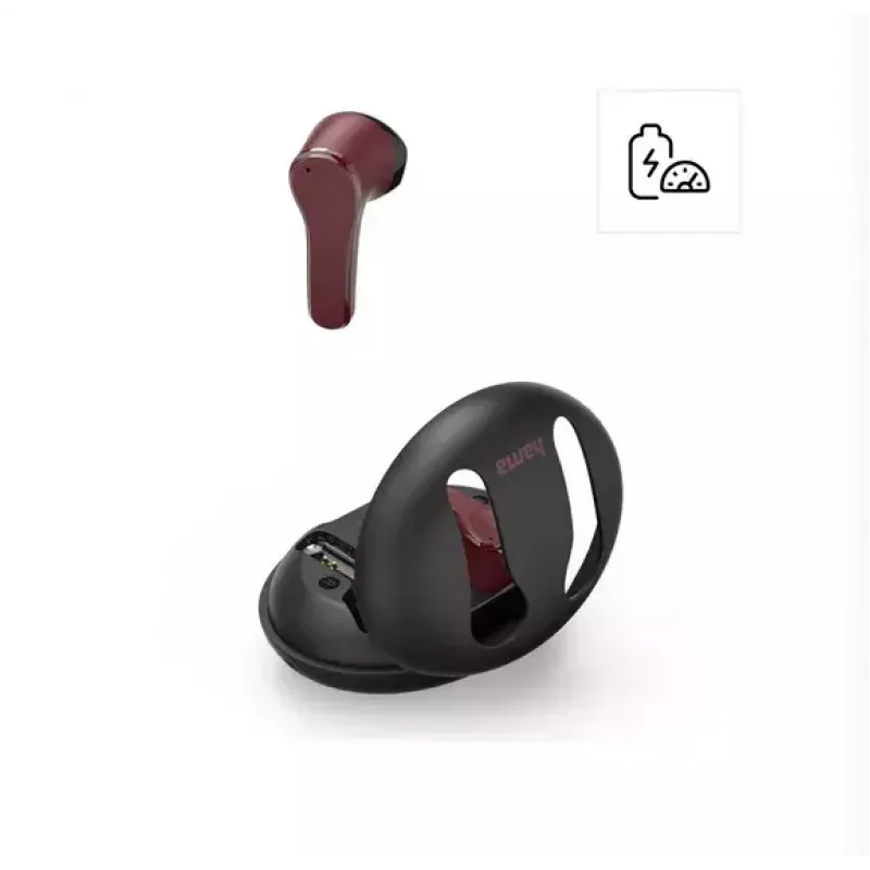 Hama Spirit Unchained Zestaw słuchawkowy True Wireless Stereo (TWS) douszny Muzyka Bluetooth Czarny, Czerwony