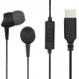Hama 00184192 zestaw słuchawkowy Przewodowa Douszny Rozmowy/Muzyka USB Typu-C Czarny, Ciemnoszary