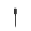 Hama 00184192 zestaw słuchawkowy Przewodowa Douszny Rozmowy/Muzyka USB Typu-C Czarny, Ciemnoszary