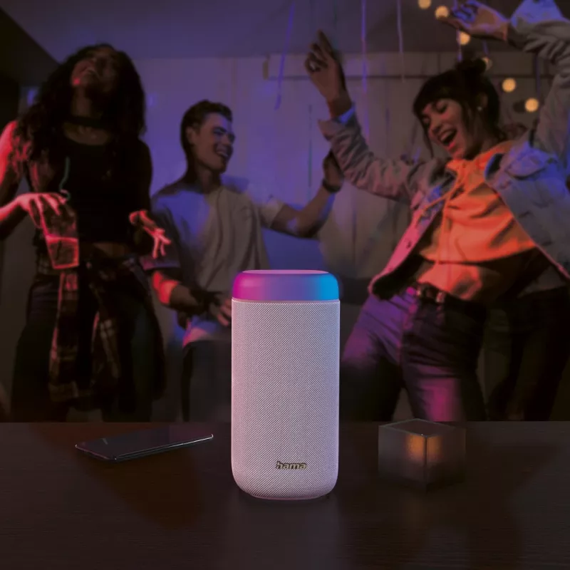 Hama Shine 2.0 Stereofoniczny głośnik przenośny Biały 30 W