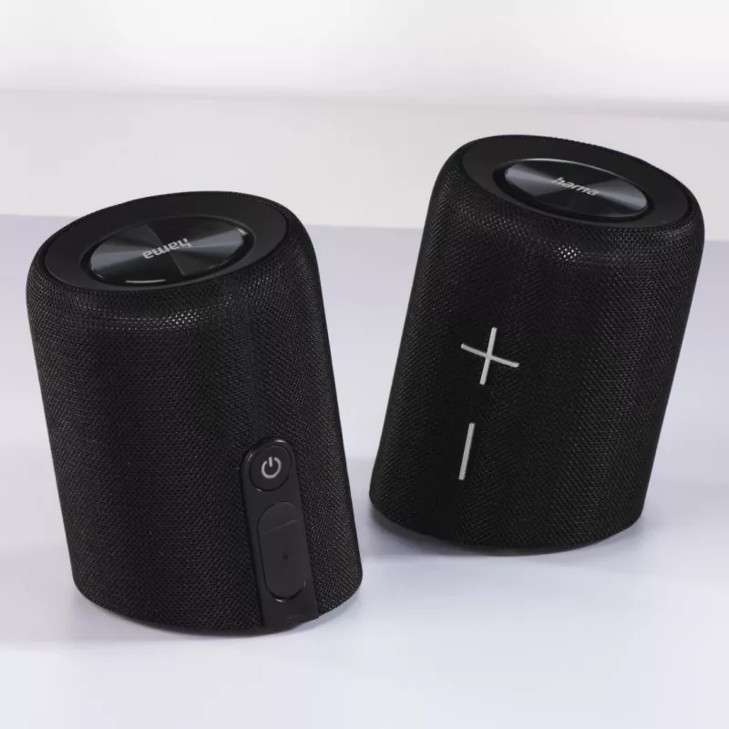 Hama Twin 3.0 przenośny głośnik stereo Czarny 30 W