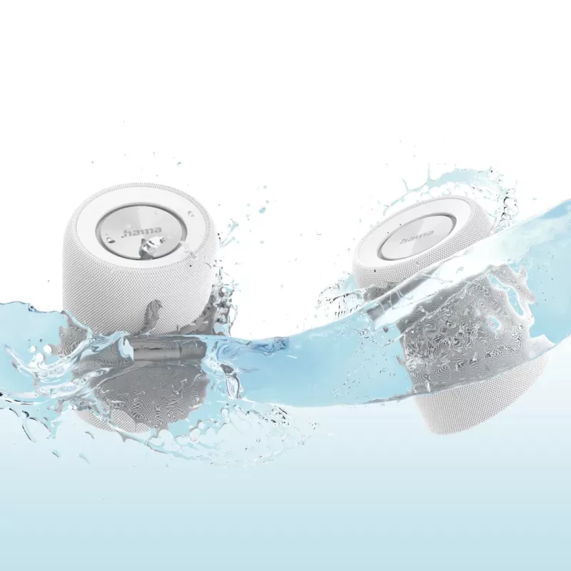 Hama Twin 3.0 Stereo przenośny głośnik Biały 30 W
